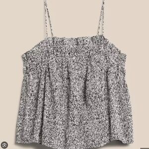 Banana Republic pleated camisole tank top, size Large